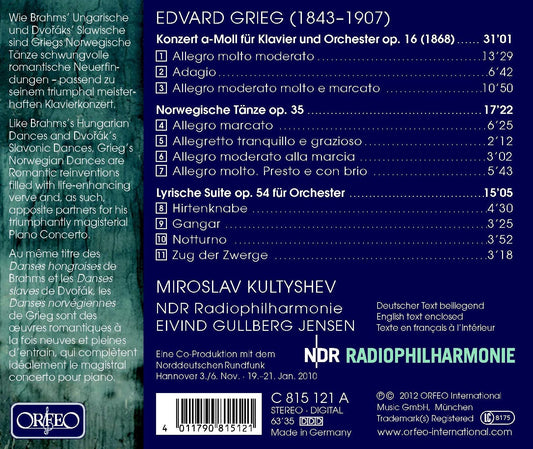 Grieg: Piano Concerto, Norwegian Dances, & Lyric Suite
