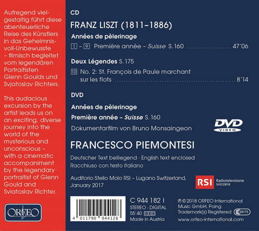 Liszt: Années de pèlerinage I, S. 160 "Suisse" & Légende No.