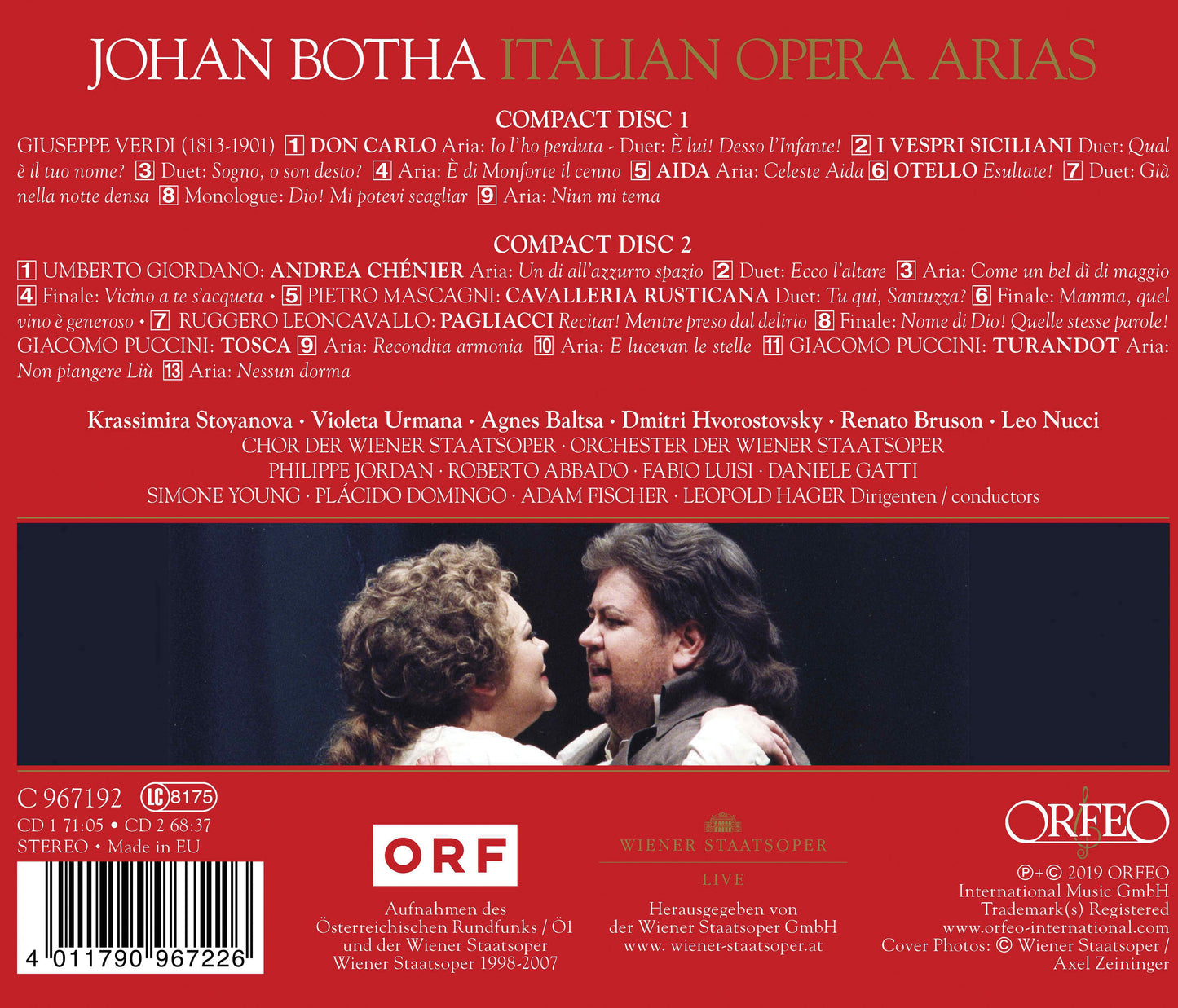 Johan Botha - Italian Opera Arias