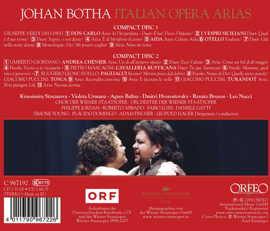Johan Botha - Italian Opera Arias