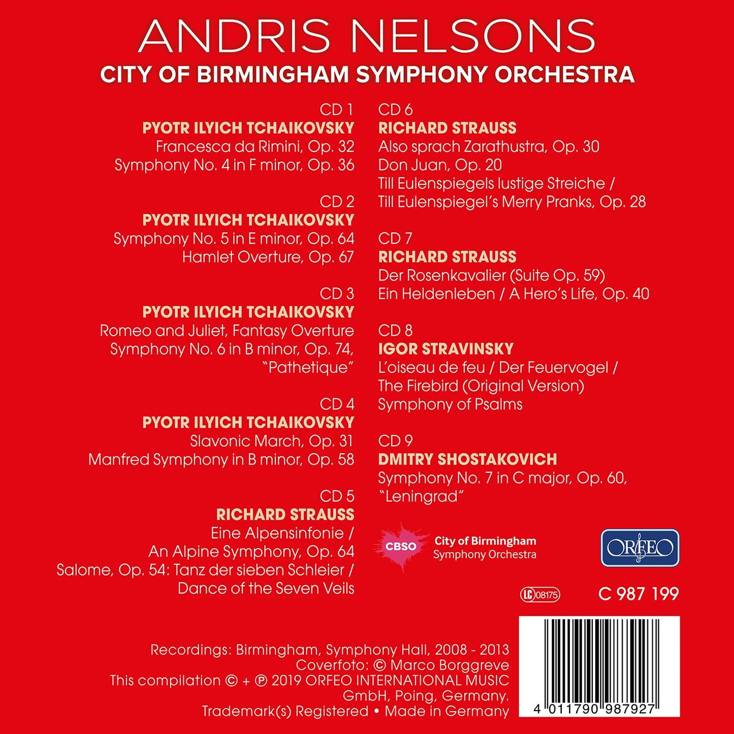 Andris Nelsons: City of Birmingham Symphony Orchestra
