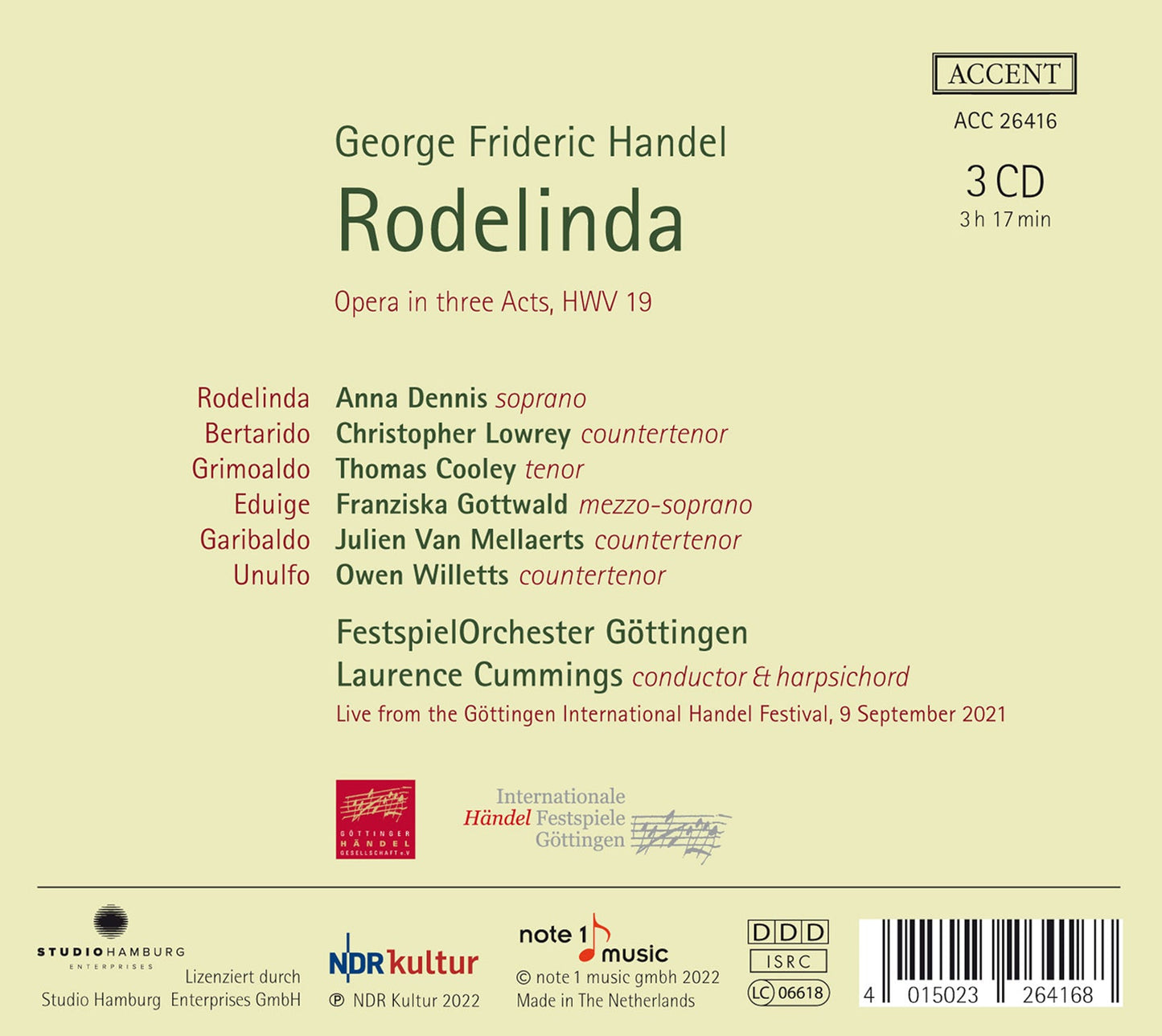Handel: Rodelinda
