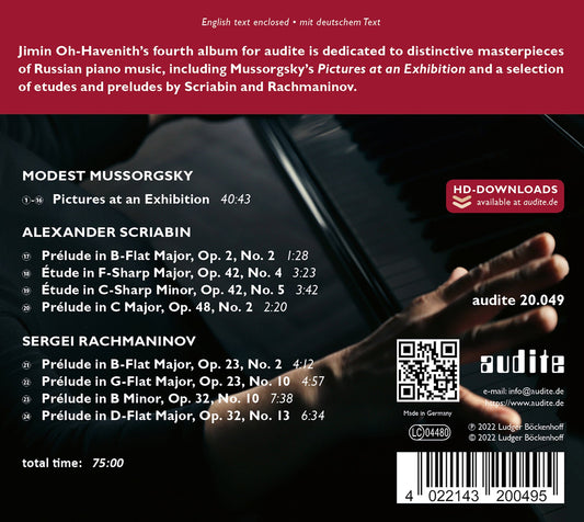 Mussorgsky, Rachmaninoff & Scriabin: Russian Piano - Forte