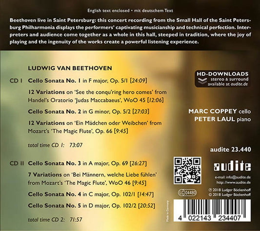BEETHOVEN: Complete Works for Cello & Piano
