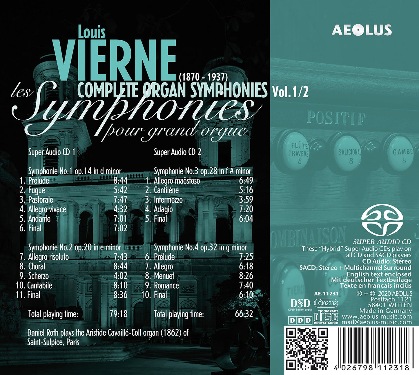 Vierne: Organ Symphonies, Vol. 1 & 2