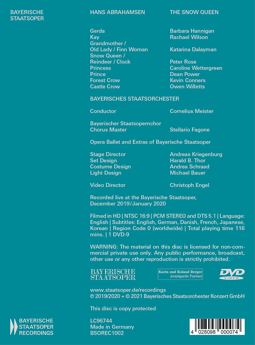 Abrahamsen: The Snow Queen