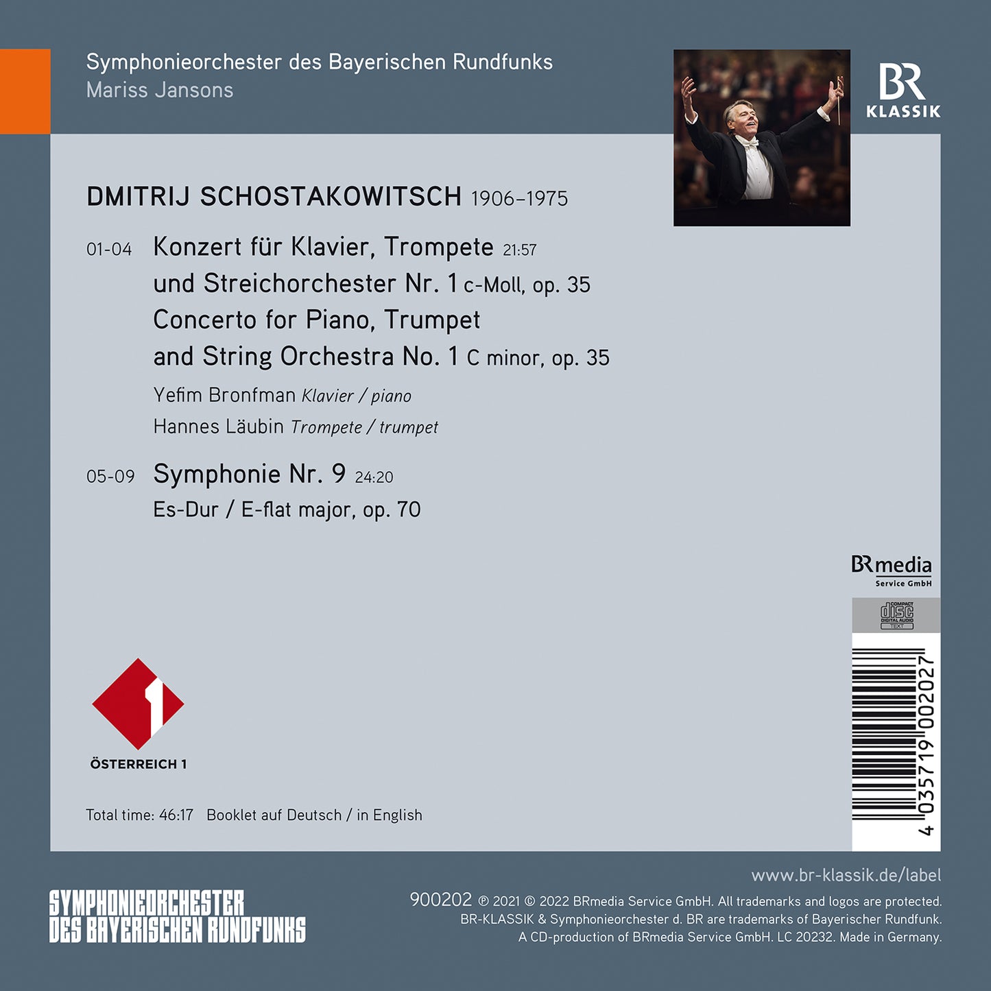 Shostakovich: Concerto For Piano, Trumpet, & String Orchestr