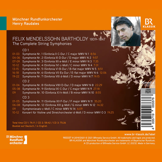 Felix Mendelssohn: The Complete String Symphonies - Violin C