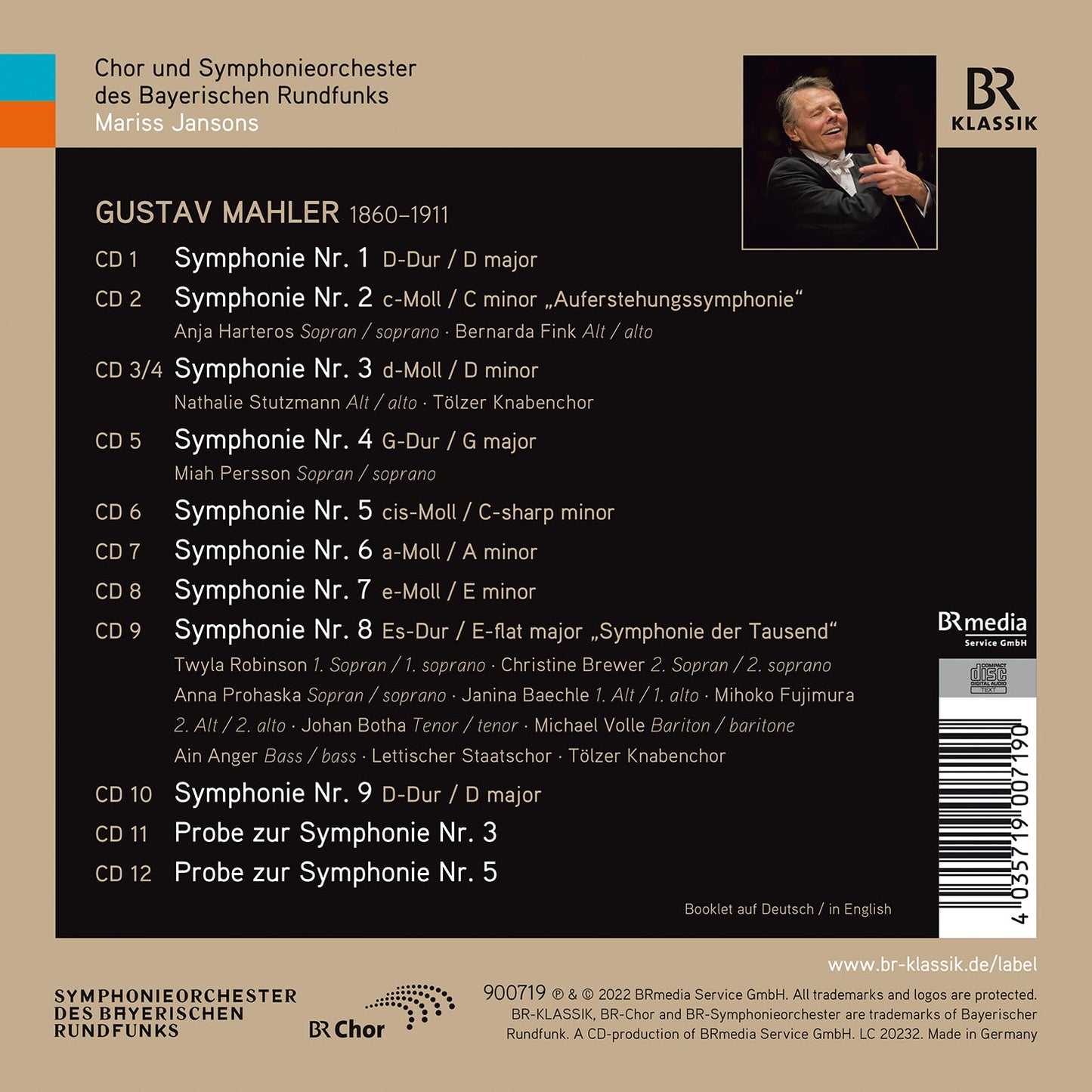 Mahler: Symphonies Nos. 1 - 9 & 2 Bonus Cds