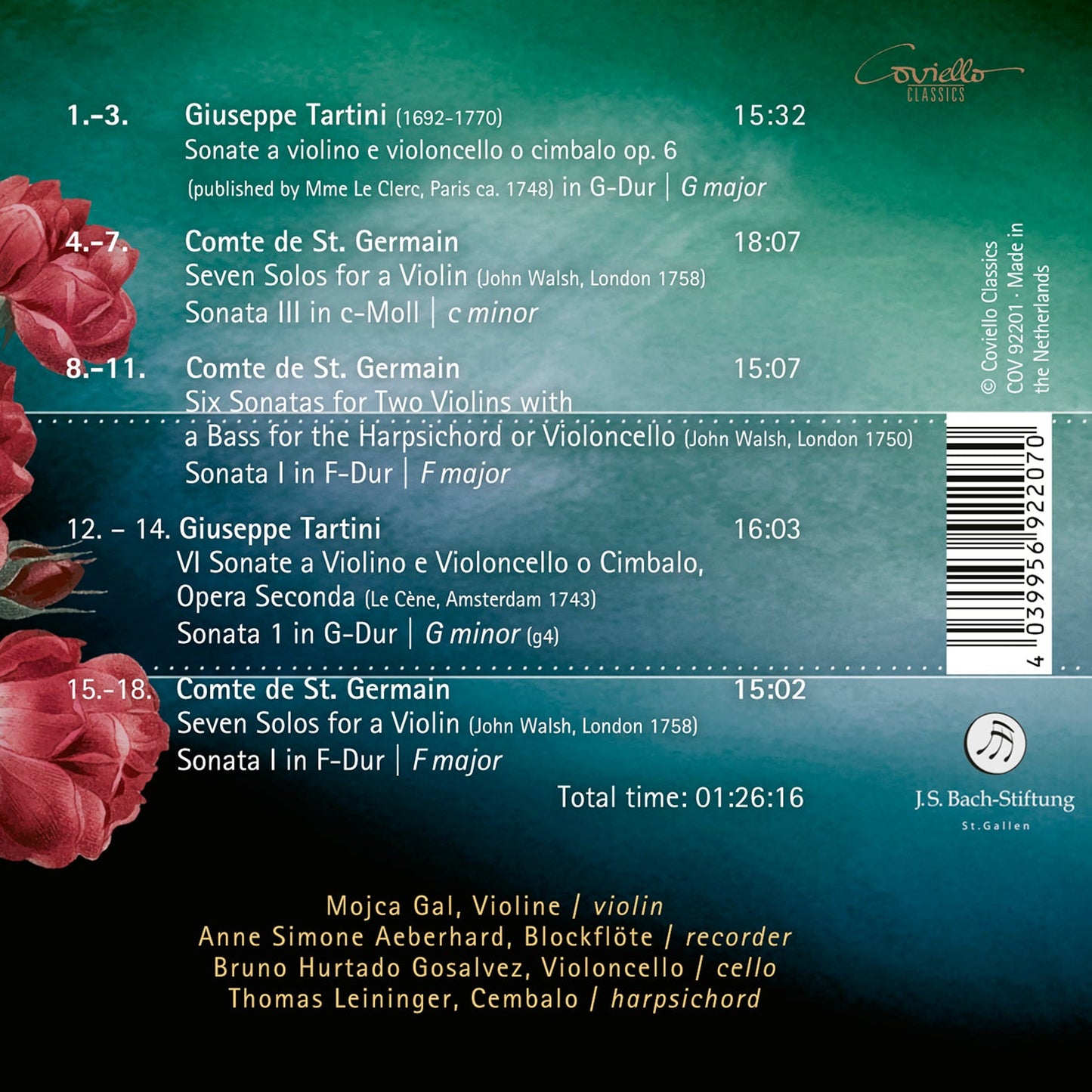 Tartini & the Count of St. Germain: Secret Charms - Works fo