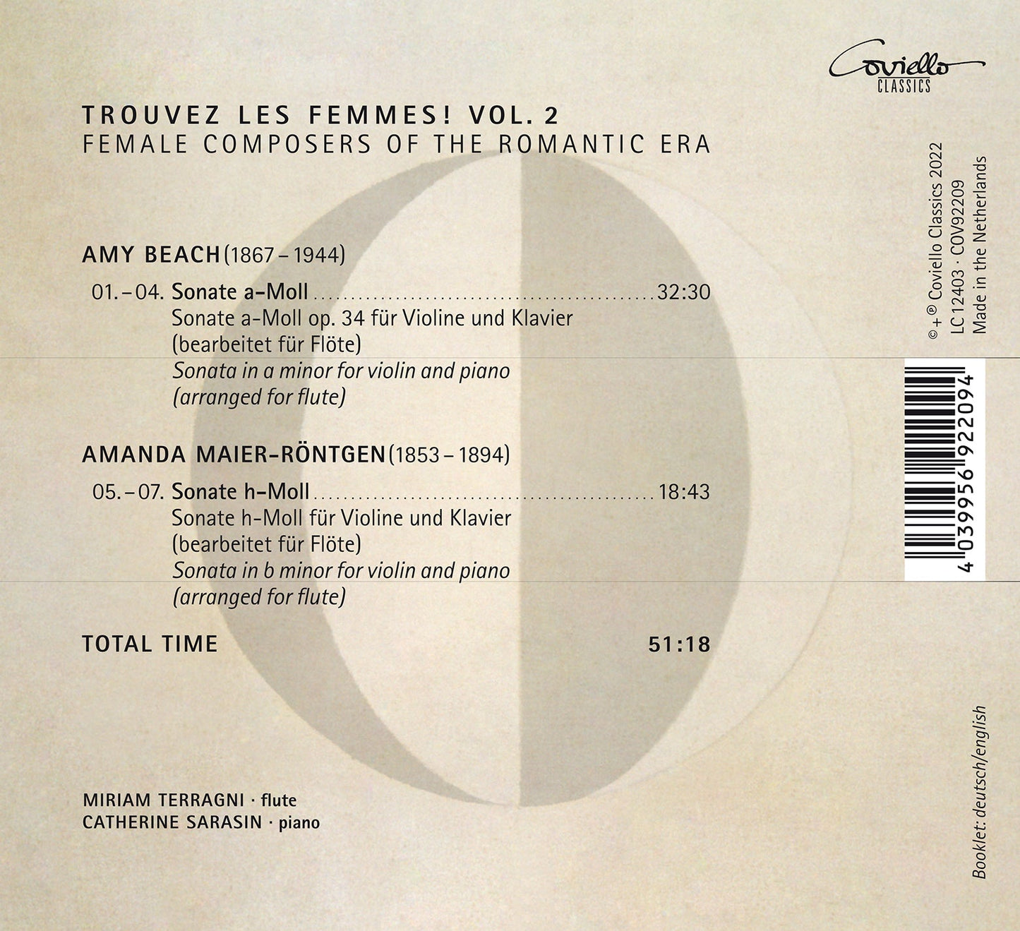 Beach & Maier-Rontgen: Trouvez Les Femmes! Female Composers