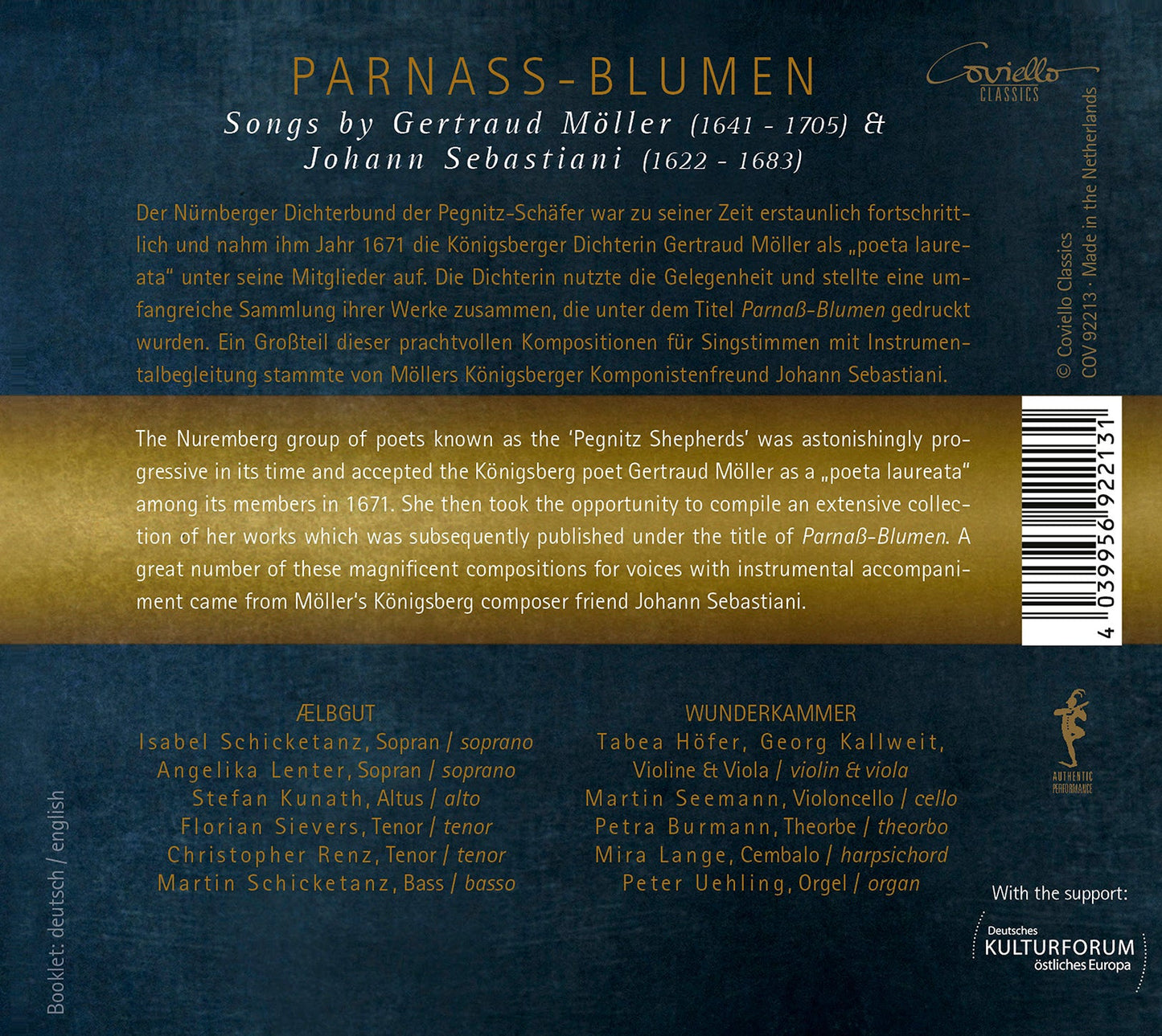 Moller & Sebastiani: Parnassblume - Songs