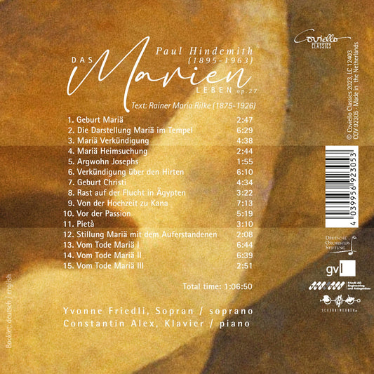 Hindemith: Das Marienleben, Op. 27