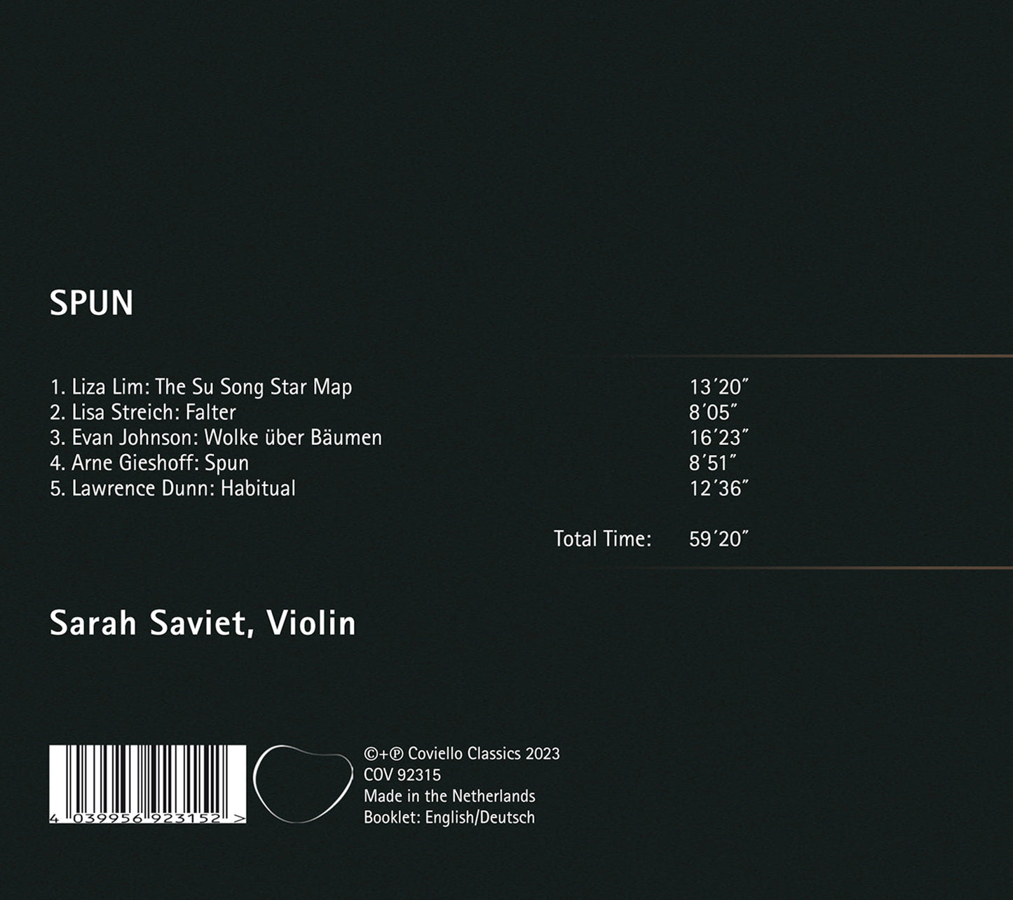 Dunn, Gieshoff, Johnson, Lim & Streich: Spun