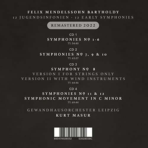 Mendelssohn: 12 Early Symphonies (Remastered)