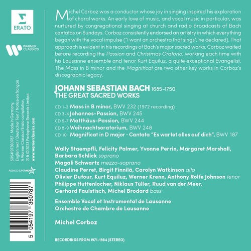 BACH: MASS IN B MINOR (1972 VERSION) JOHANNES