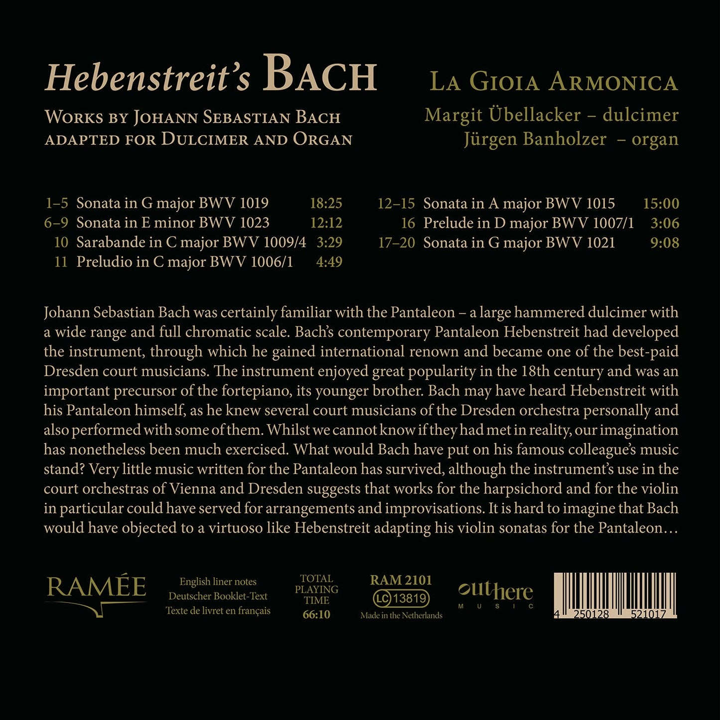 Bach: Hebenstreit’s Bach