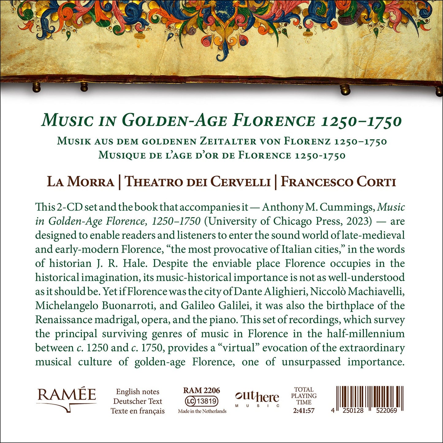 Music in Golden-Age Florence, 1250-1750