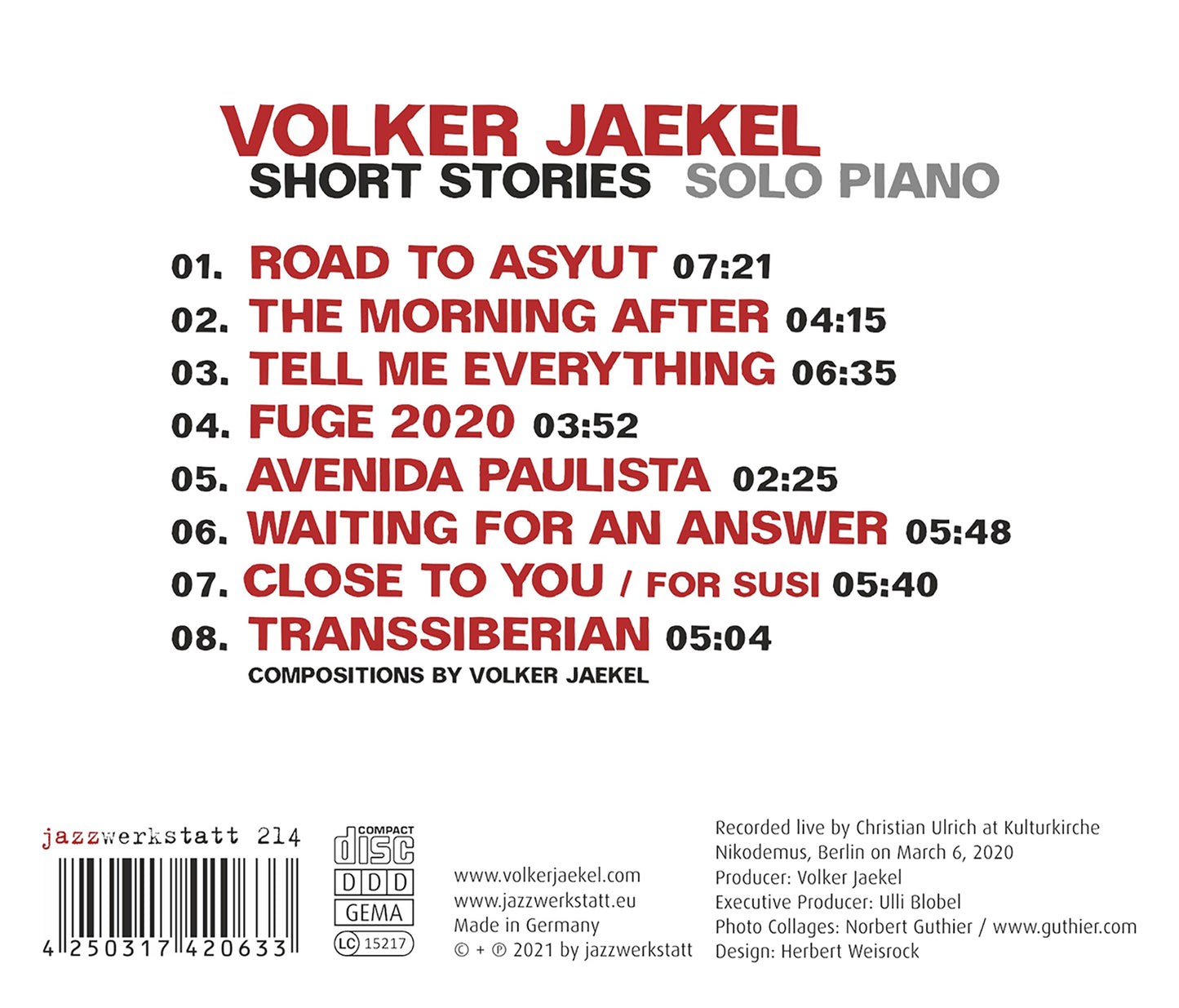 Jaekel: Short Stories