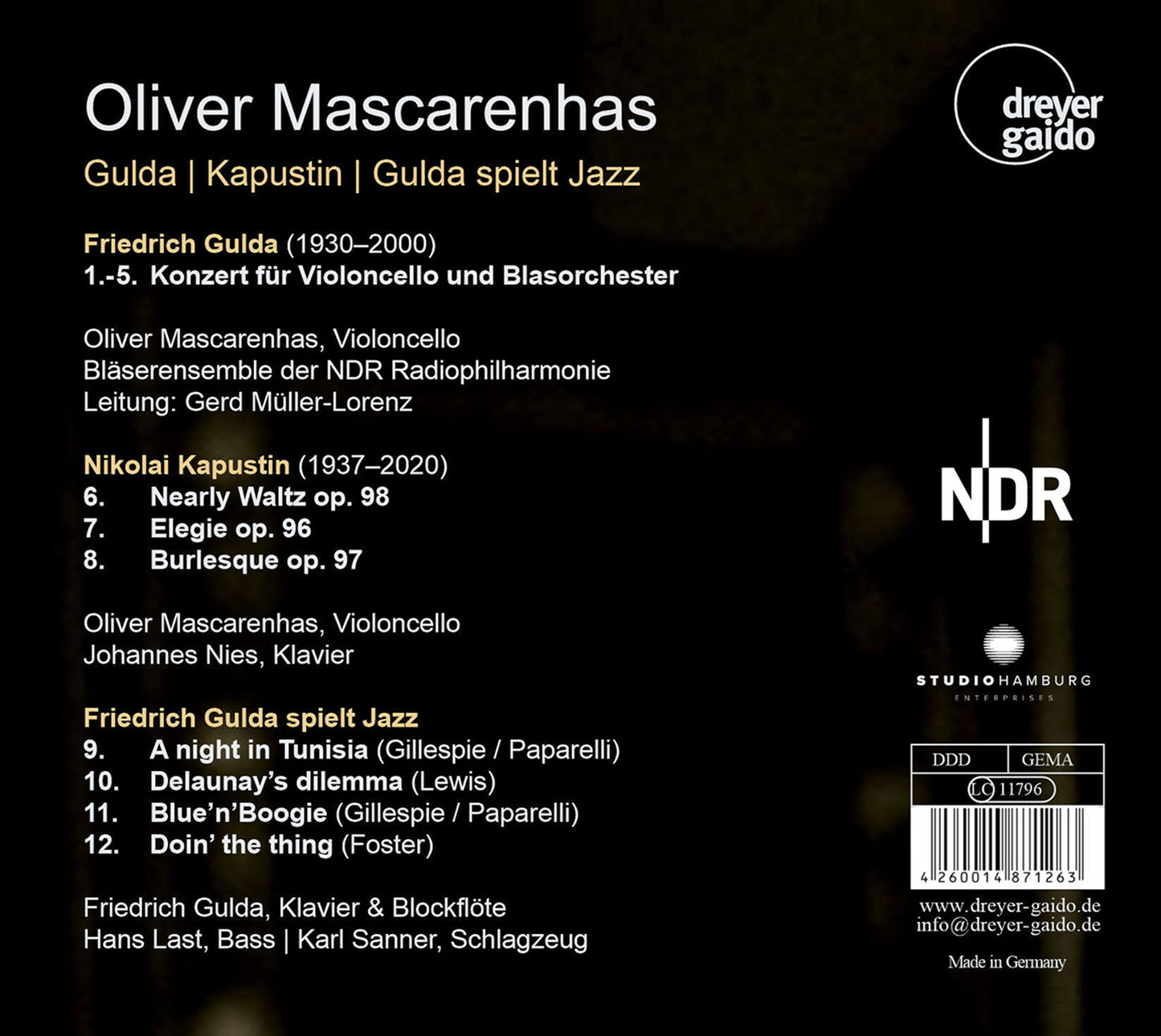 Oliver Mascarenhas Plays Works By Gulda & Kapustin