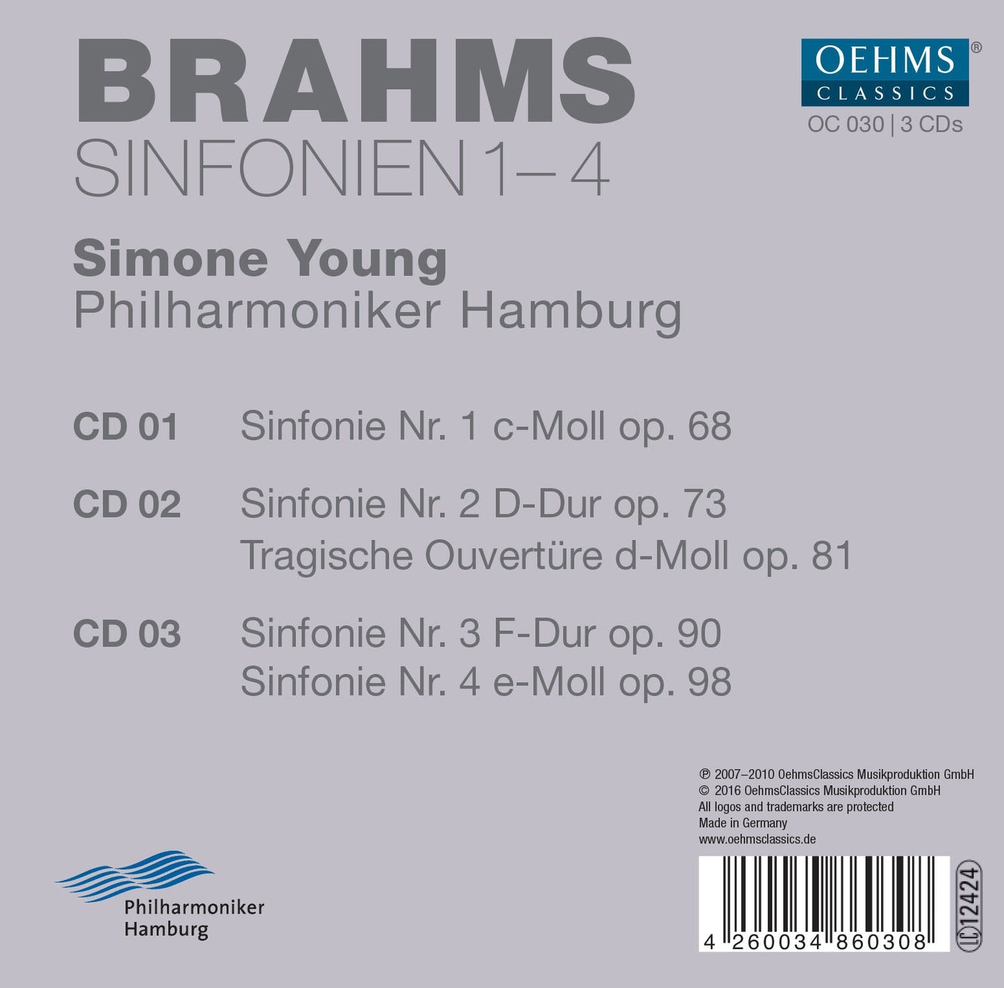 Brahms: Symphonies Nos. 1-4
