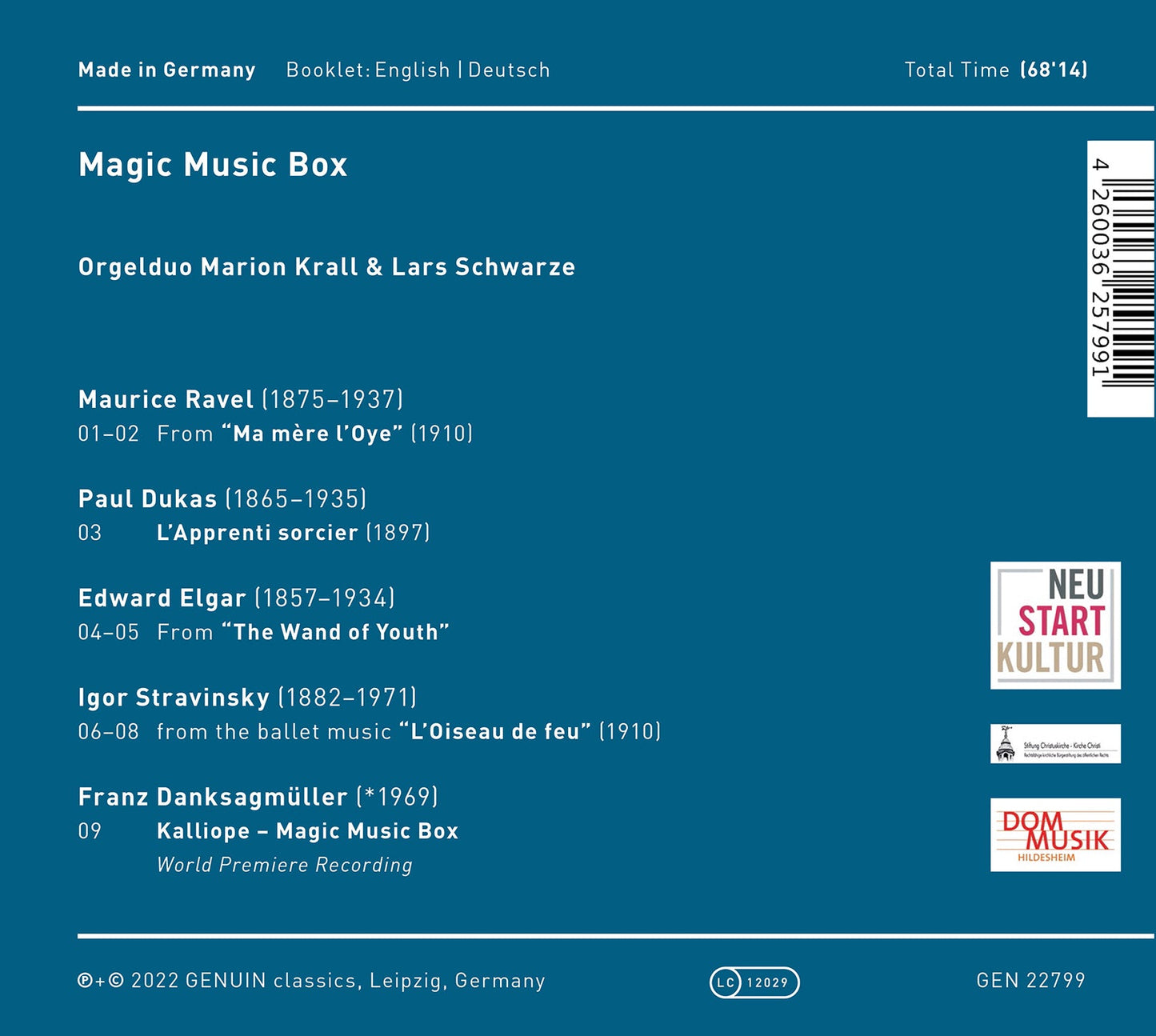 Danksagmuller, Dukas, Elgar, Ravel & Stravinsky: Magic Music