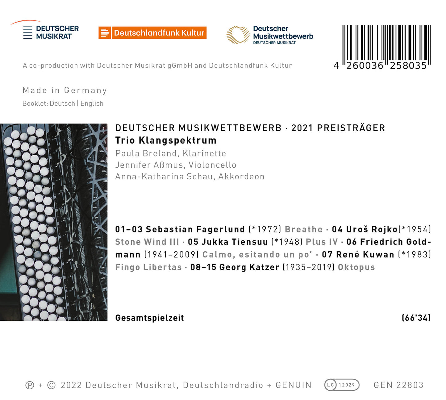 Fagerlund, Goldmann, Katzer, Kuwan, Rojko & Tiensuu: Breathe