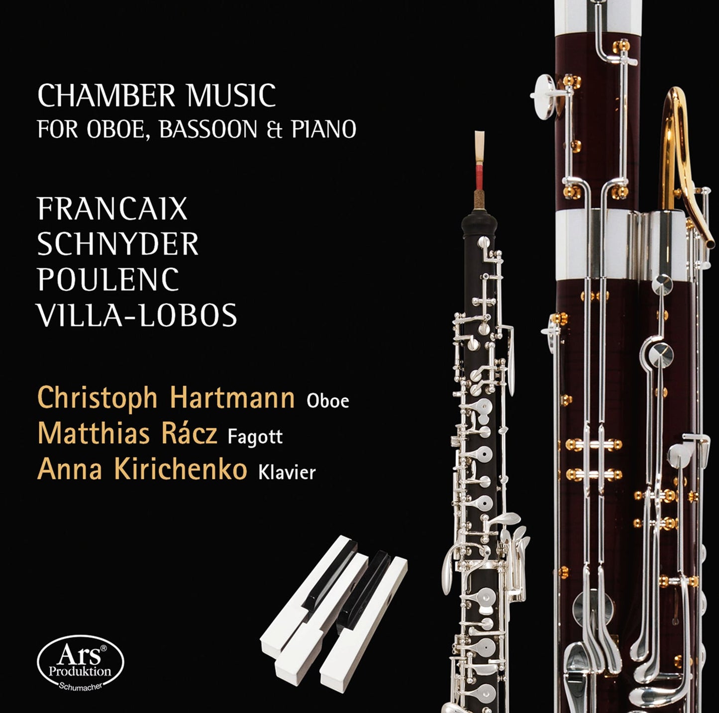 Francaix, Poulenc, Schnyder & Villa-Lobos: Chamber Music fo