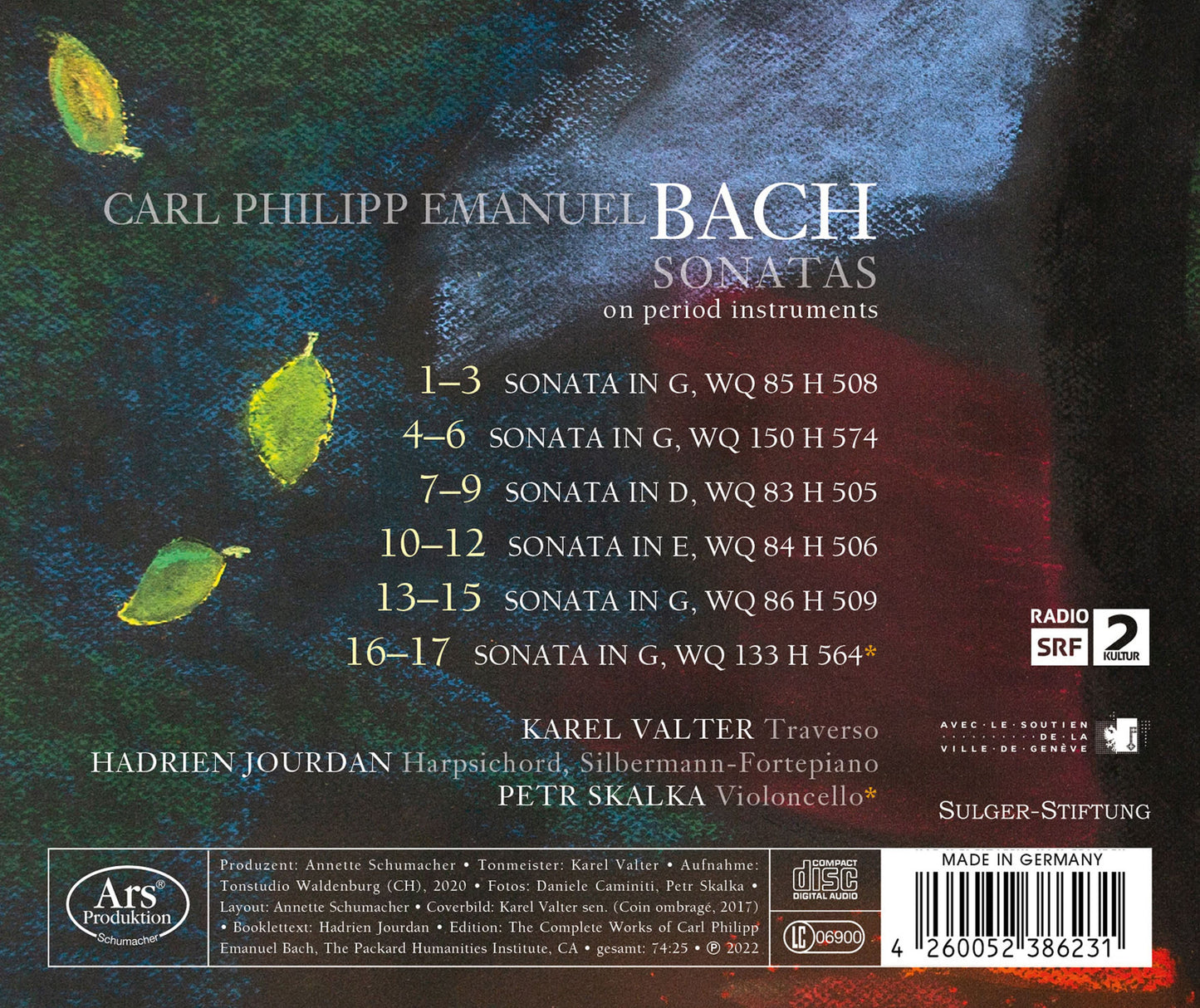 C.P.E. Bach: Sonatas For Traverso & Clavier
