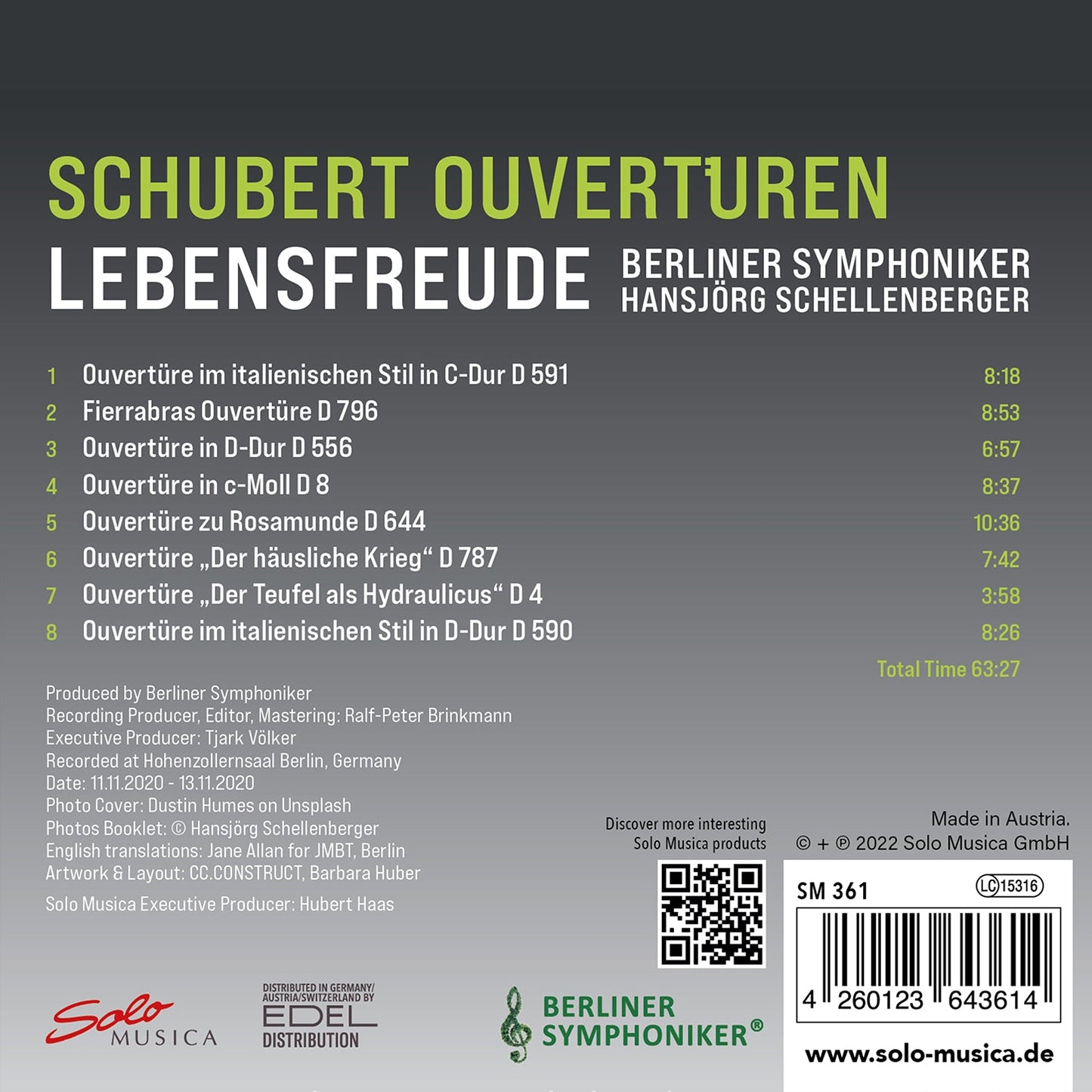Schubert: Lebensfreude Overtures