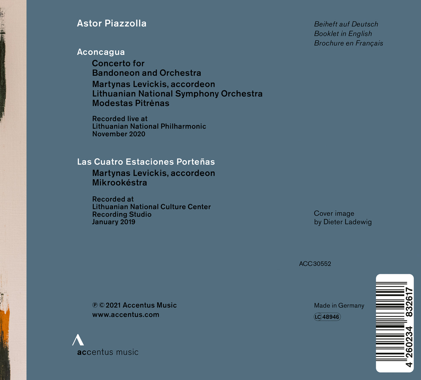Astor Piazzolla: Aconcagua / Las Cuatro Estaciones Porteñas