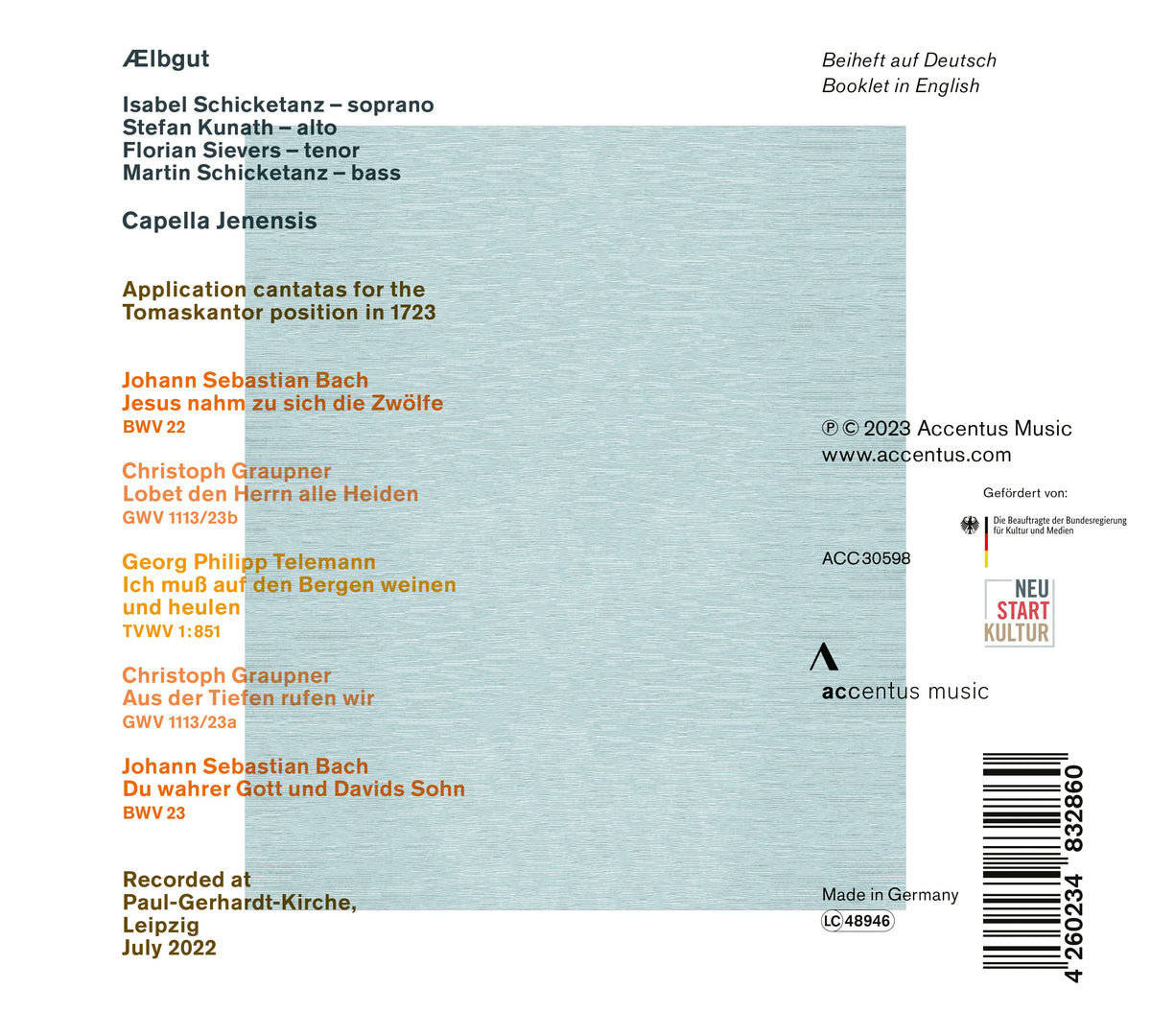 Telemann, Graupner & Bach: Leipzig 1723