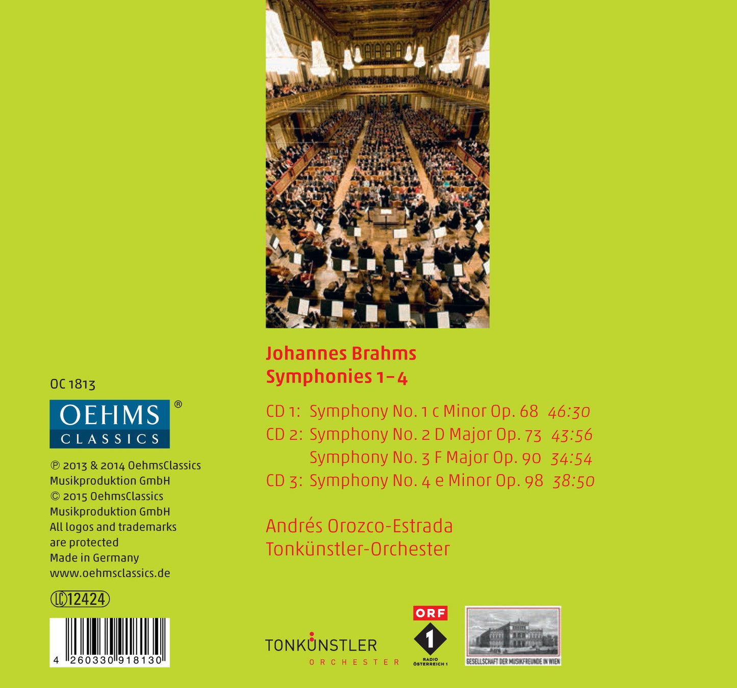 Brahms: Symphonies Nos. 1-4