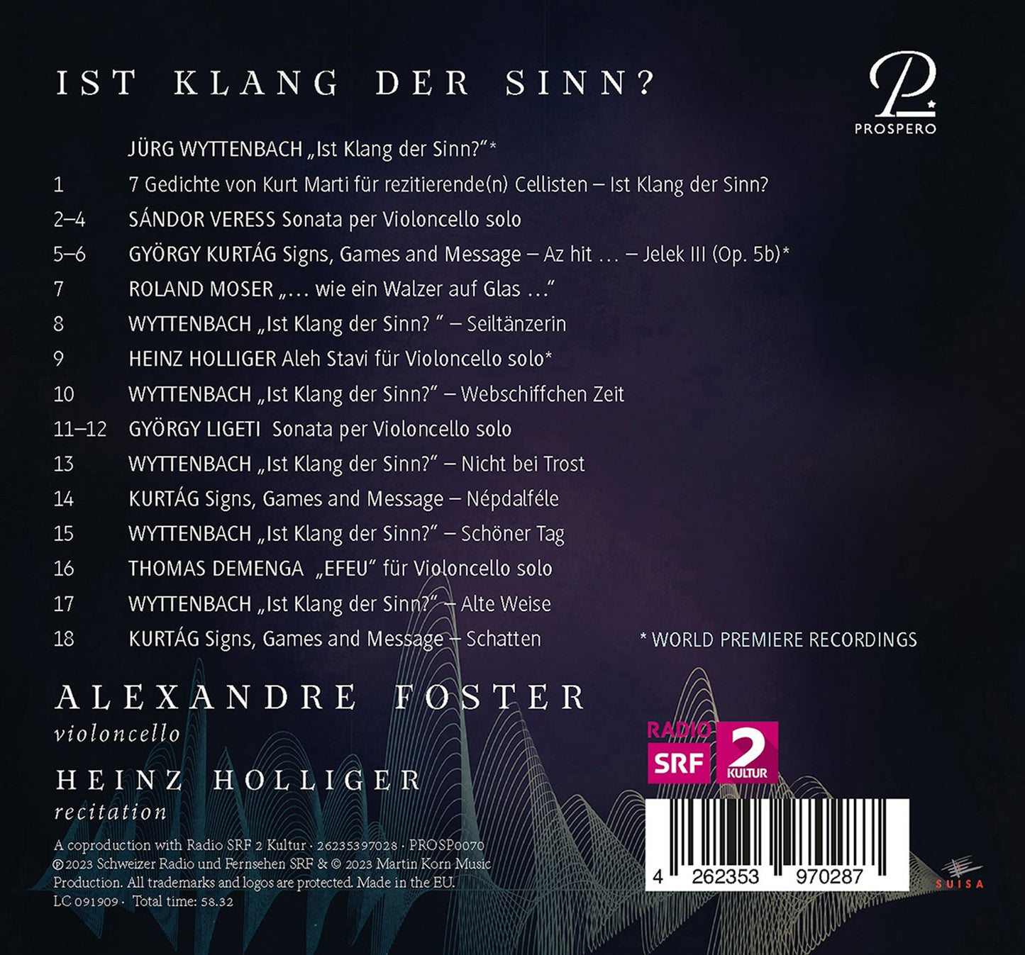 Holliger & Ligeti: Ist Klang der Sinn? - Zeitgenossische Wer