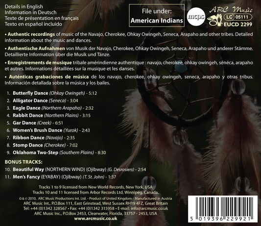 Eagle Dance: Ceremonial Music Of The American Indians  Various