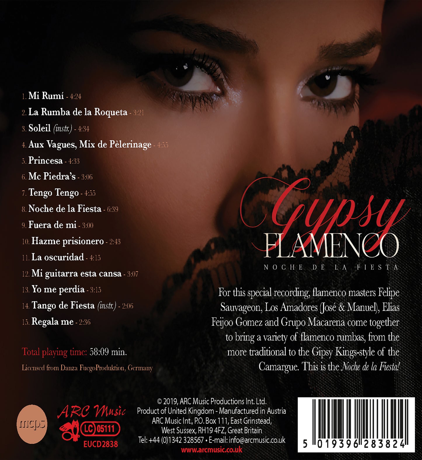 Gypsy Flamenco  Sauvageon, Amador, Gomez, Grupo Macarena