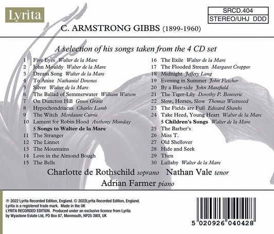 Discover The Songs of C. Armstrong Gibbs