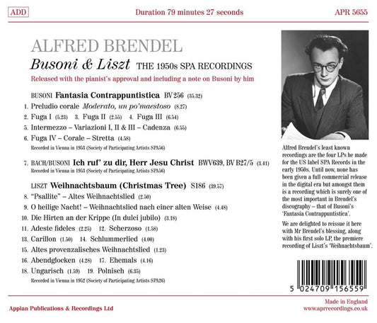 Alfred Brendel plays Busoni & Liszt - The SPA Recordings