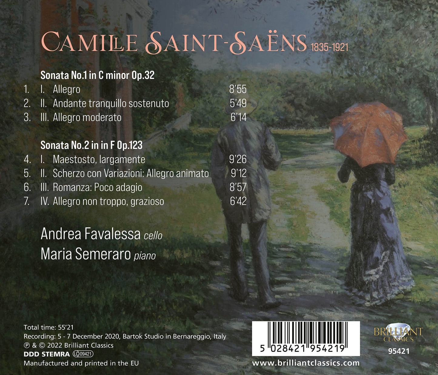 Saint-Saens: Cello Sonatas