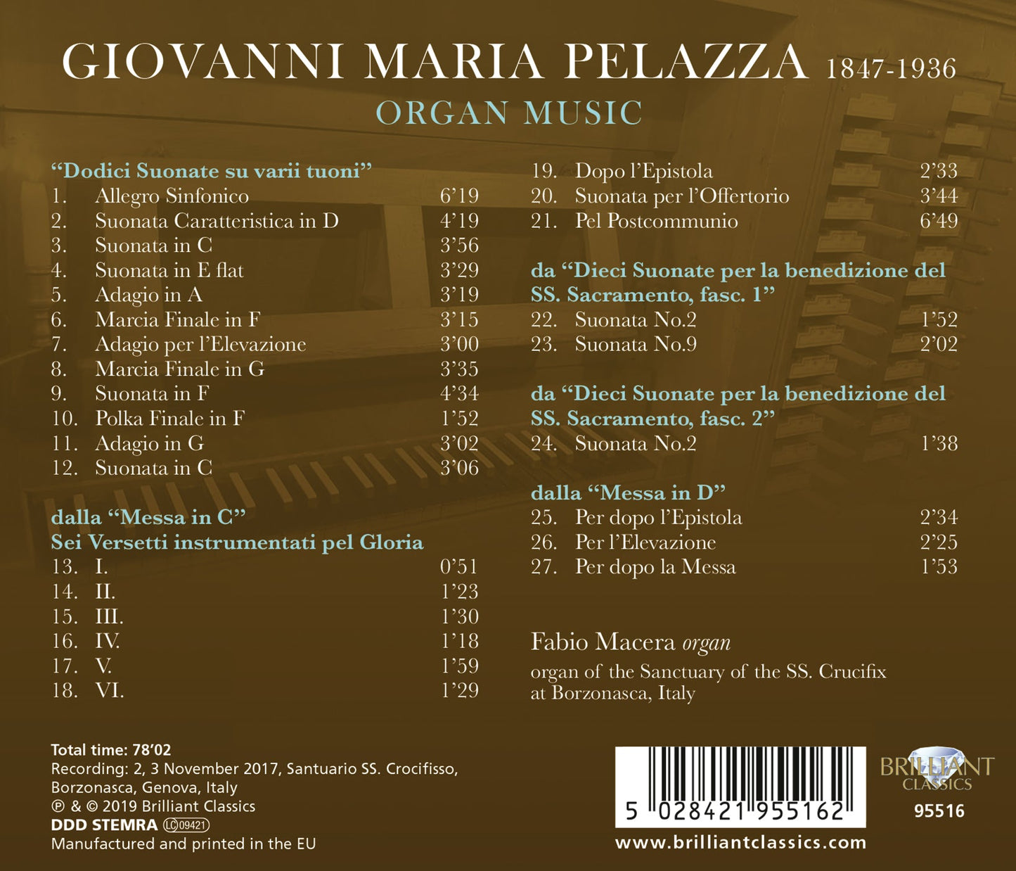 Pelazza: Organ Music