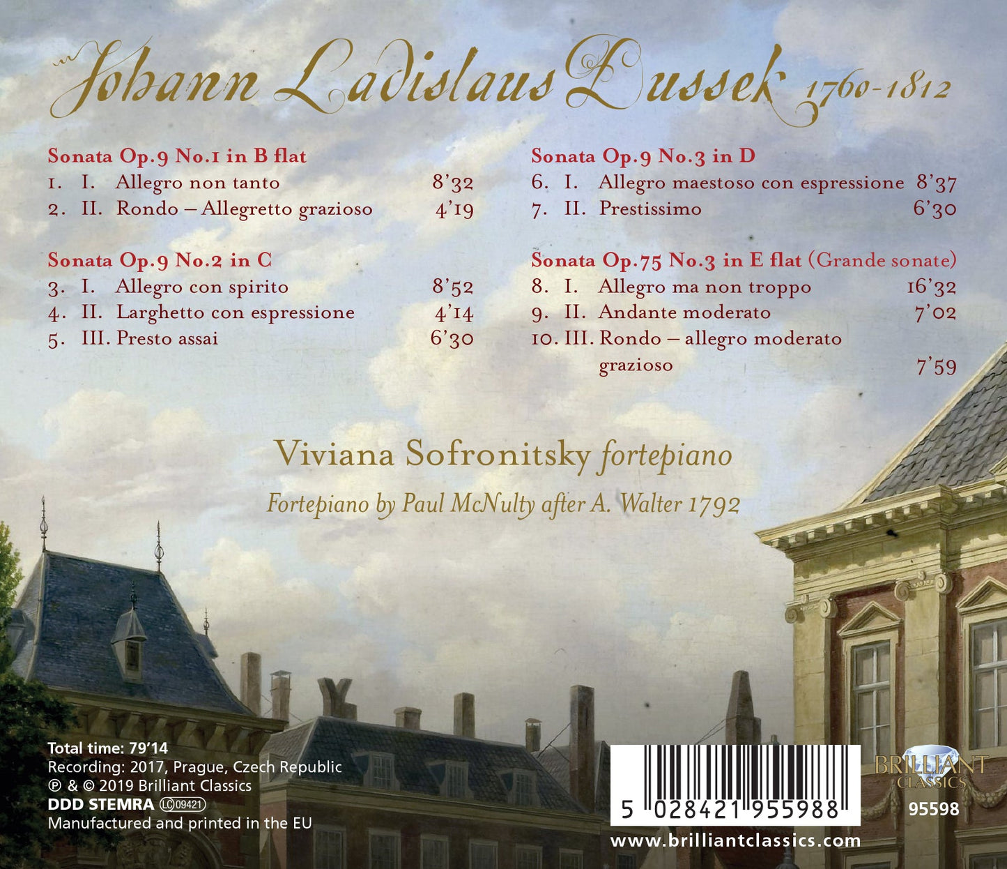 Dussek: Sonatas, Op. 9 & Op. 75, Vol. 6