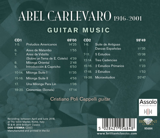 Carlevaro: Guitar Music