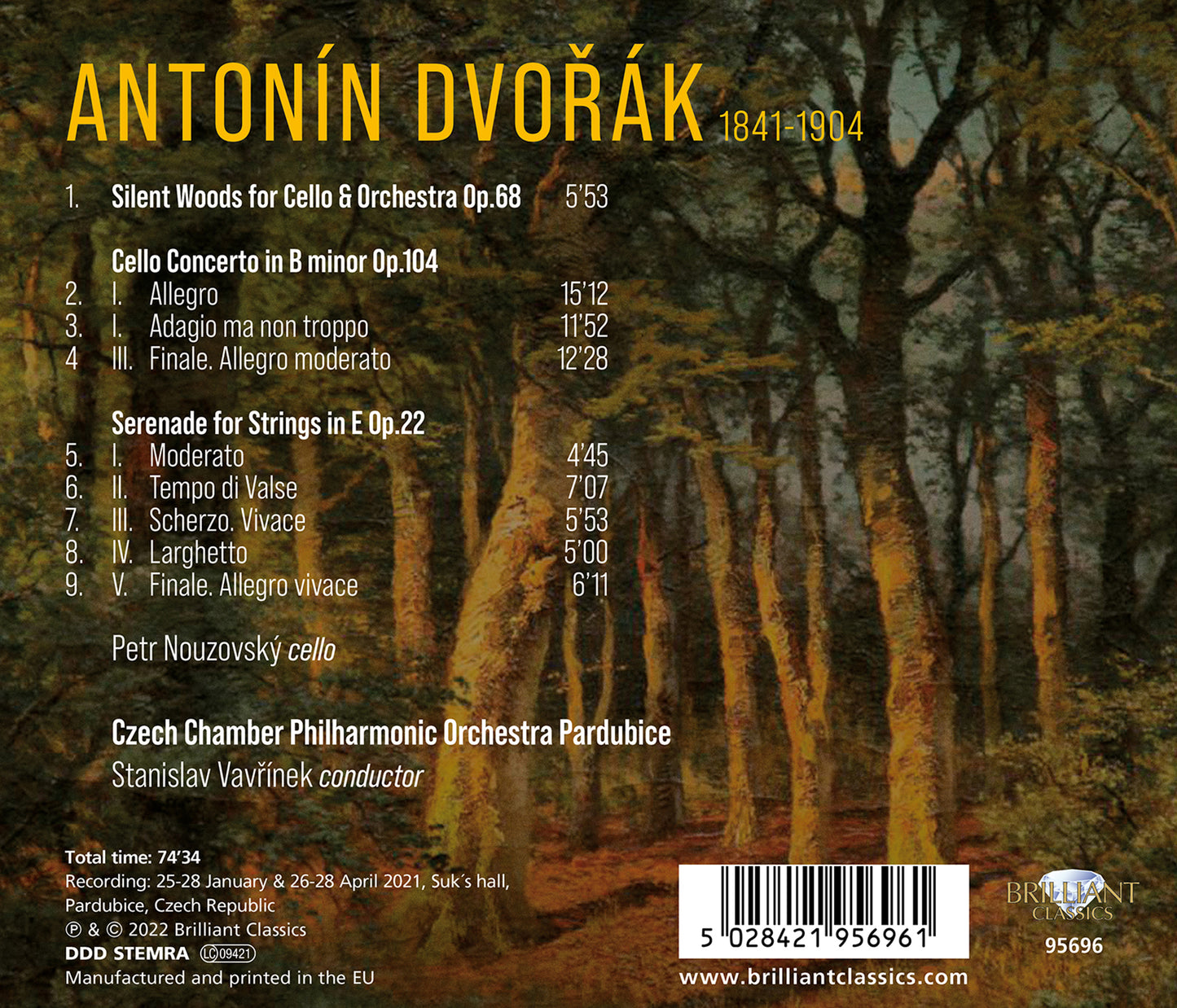Dvořák: Cello Works  Petr Nouzovský, Czech Chamber Philharmonic Orchestra Pardubice, Stanislav Vavrinek