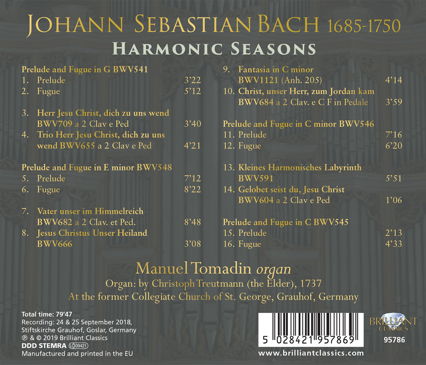 J.S. Bach: Harmonic Seasons