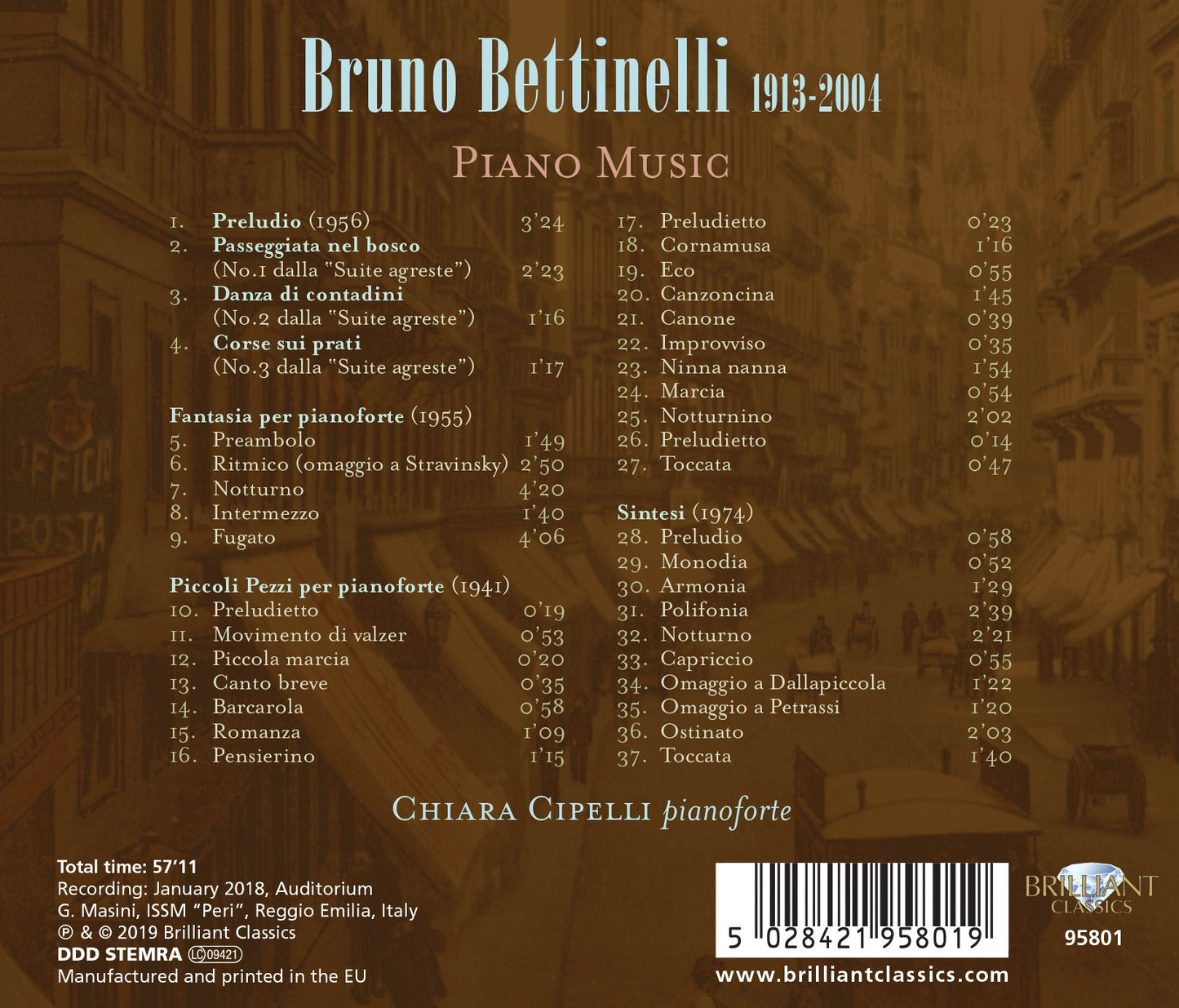 Bettinelli: Piano Music