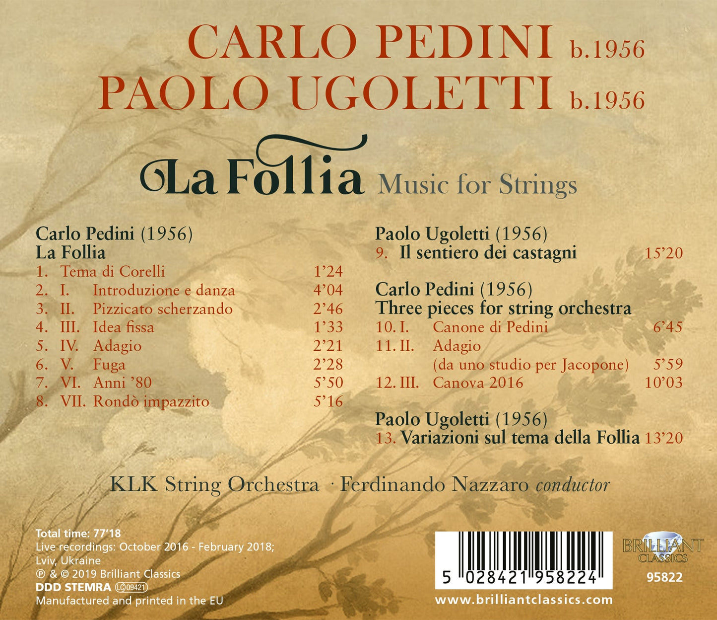 Pedini, Ugoletti: La Follia