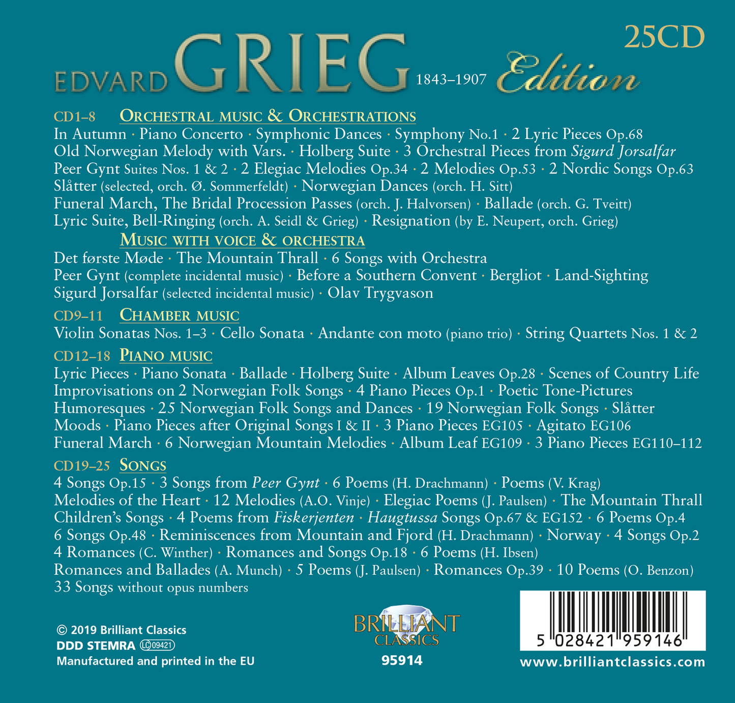 Grieg: Edition, Vol. 1