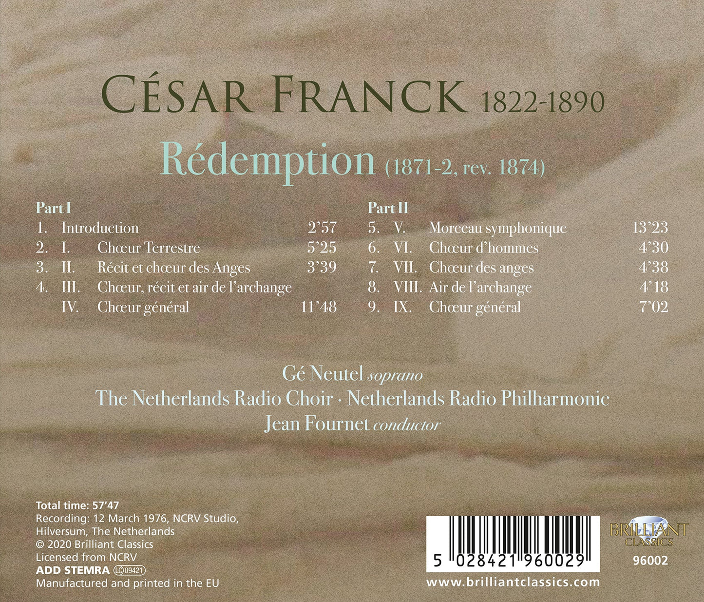 Franck: Rédemption