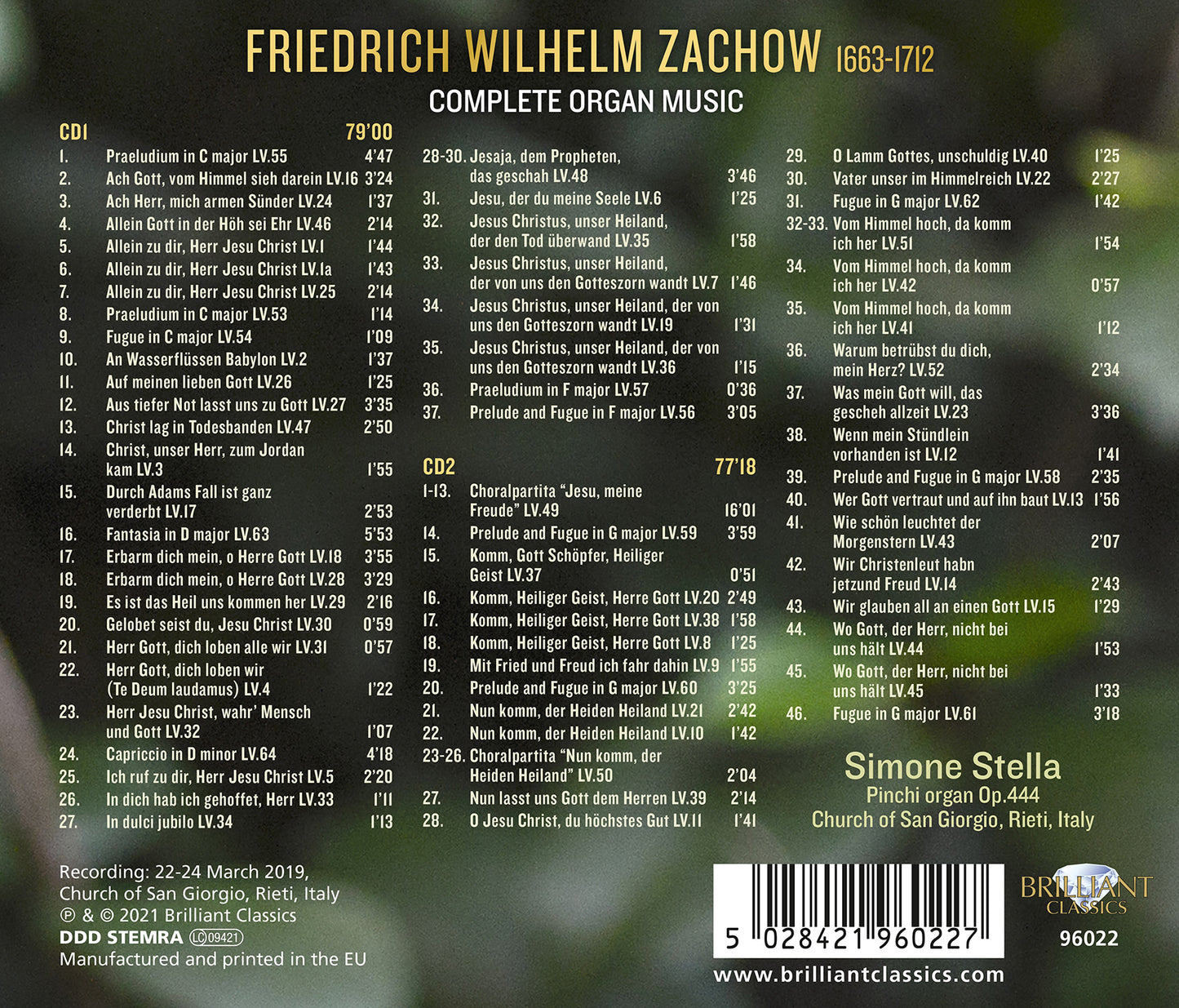Zachow: Complete Organ Music