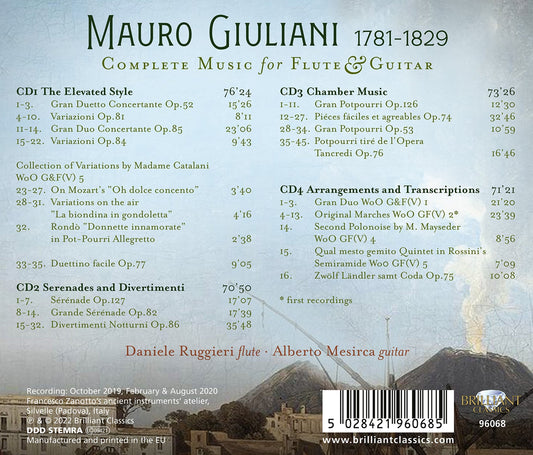 Giuliani: Complete Music For Flute & Guitar